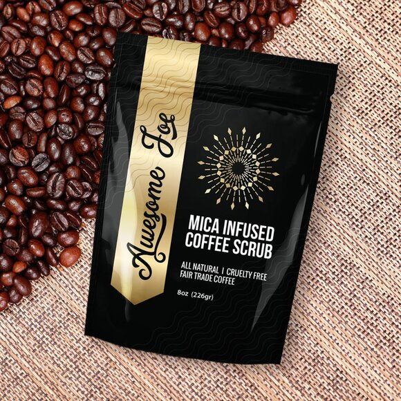 Awesome Joe - All Natural Mica Infused Coffee Scrub - 8oz - Picture 5 of 5
